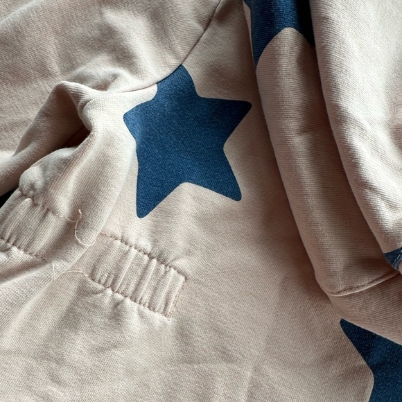 Peek A Boo Beans Girls Pink Zip Star Hoodie Size 7 - Picture 4 of 5